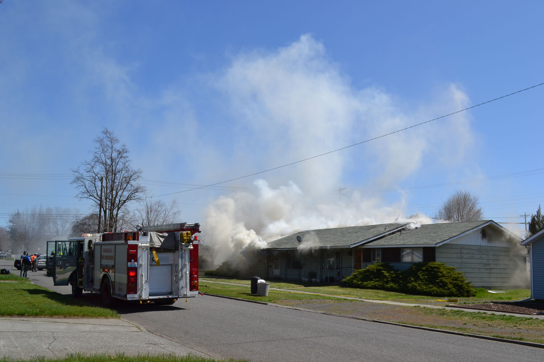 HOUSE ABLAZE